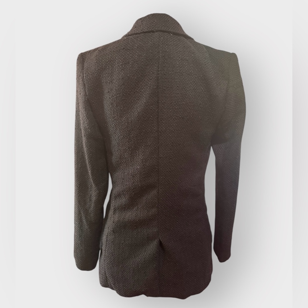Bohme Textured Tailored Black Blazer Jacket Size Small - Picture 4 of 9